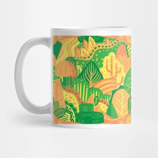 Colorful Zany Nature Doodle Mug